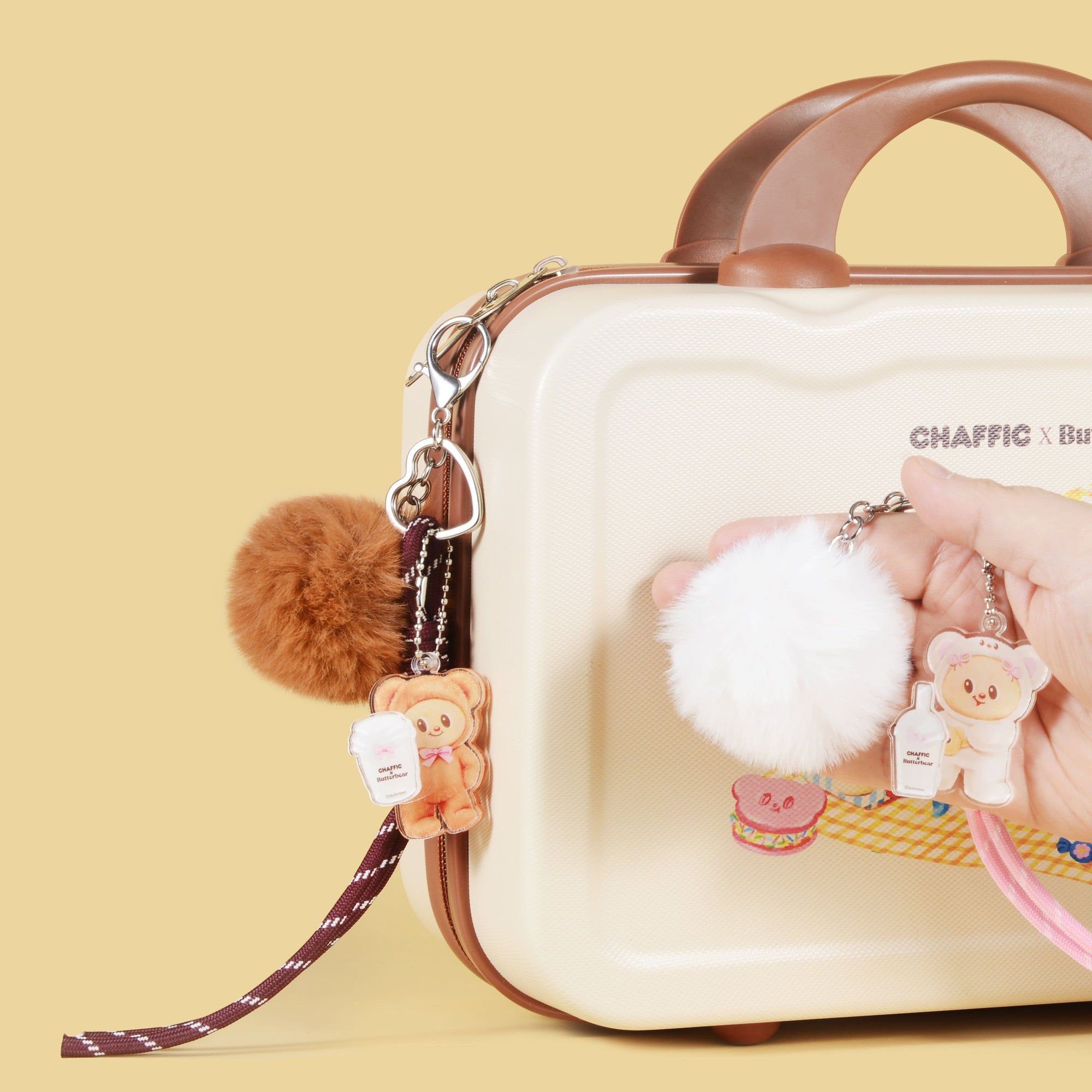 CHAFFIC X BUTTERBEAR Bauble Bear Acrylic Keychain