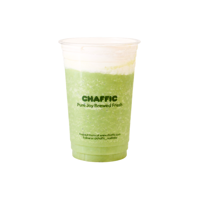 Matcha Frosty + Milk Cap
