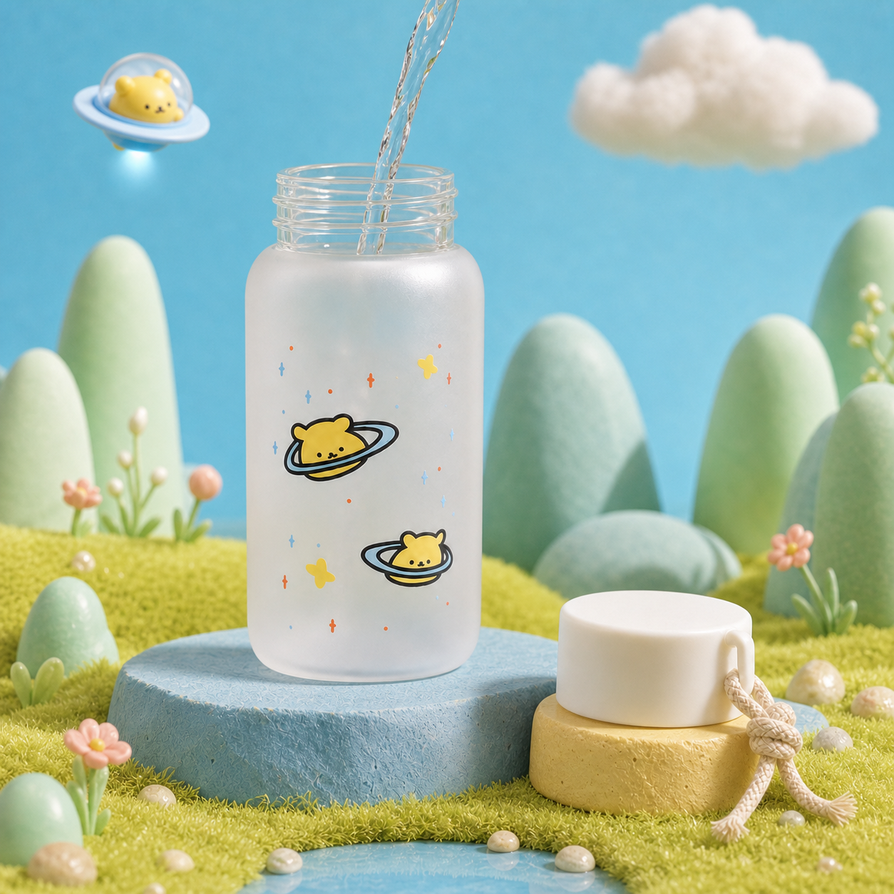 Matte Glass Bottle