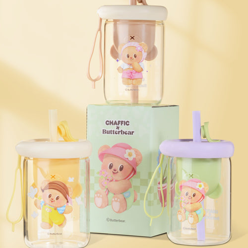 CHAFFIC X BUTTERBEAR Glass Cup