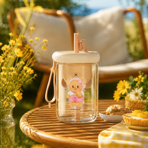 CHAFFIC X BUTTERBEAR Glass Cup