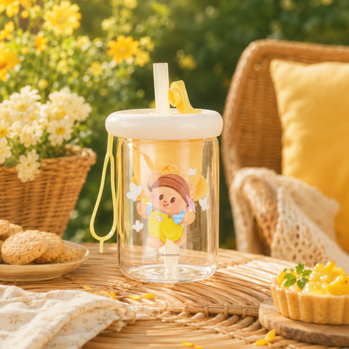 CHAFFIC X BUTTERBEAR Glass Cup