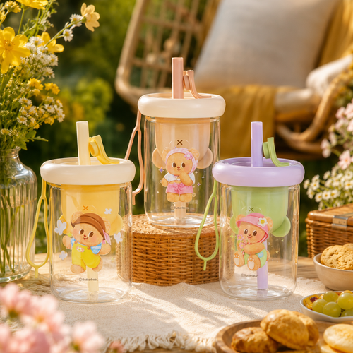 CHAFFIC X BUTTERBEAR Glass Cup