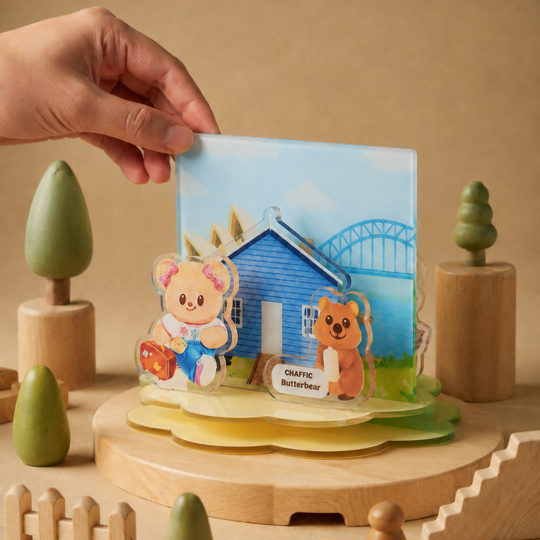 CHAFFIC X BUTTERBEAR Rotating Standee Set