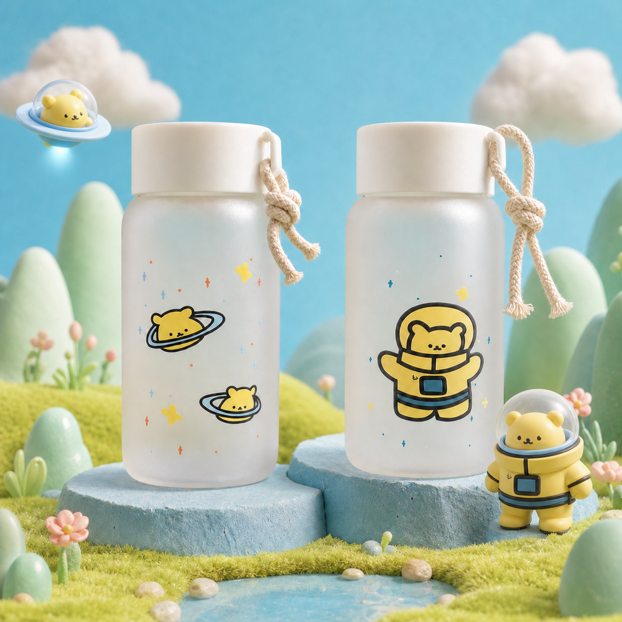 Matte Glass Bottle